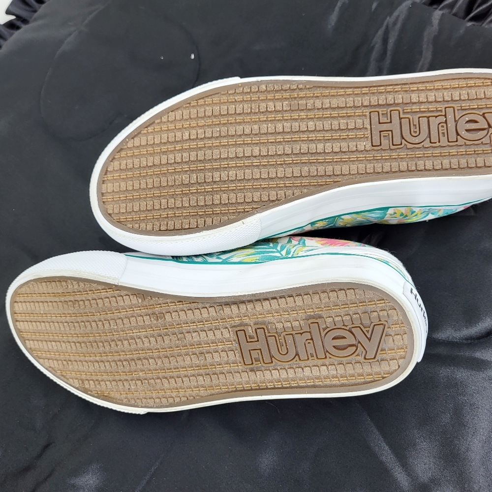 Hurley Kayo lace tropical floral print sneakers, shoes size 8 - Picture 4 of 8